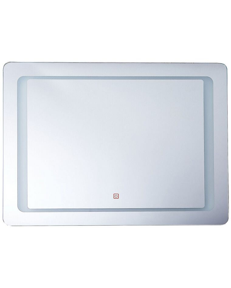 Koupelnové zrcadlo s LED osvětlením obdélníkové 60 x 80 cm WASSY_780786