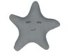 Lot de 2 coussins décoratifs gris en forme étoiles 40 x 40 cm BHOPAL_801048