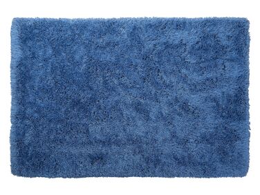 Kék hosszú szálú szőnyeg 140 x 200 cm CIDE