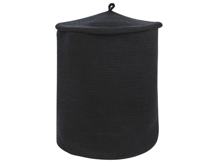 Panier en coton noir ⌀ 44 cm SILOPI_840175