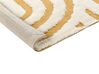 Teppich Baumwolle cremeweiß / gelb 160 x 230 cm abstraktes Muster PERAI_884357