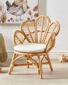 Cadeira pavão em rattan de cor natural 70 cm FLORENTINE II_900835