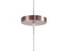 Lampe suspension gris graphite et cuivré NARMADA_688430