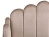 Bed fluweel taupe 140 x 200 cm AMBILLOU_902462
