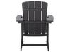 Krzesło ogrodowe z podnóżkiem ciemnoszare ADIRONDACK_809572