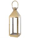 Steel Candle Lantern 55 cm Brass BALI_723974