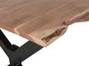 Jedálenský stôl z akáciového dreva 200 x 95 cm svetlé drevo/čierna VALBO_745145