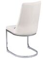 Set of 2 Velvet Dining Chairs Off-white ALTOONA_902286