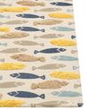 Tapis enfant imprimé poisson en coton 80 x 150 cm multicolore IPUH_866560