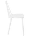 Spisebordsstol hvid plast sæt af 2 VENTNOR_707004