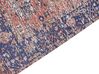 Bavlněný koberec 80 x 300 cm červený/modrý KURIN_852448