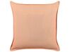 Set of 2 Velvet Cushions Diamond Pattern 45 x 45 cm Pink RHODOCOMA_838476