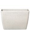 Set di 2 vasi polvere di pietra beige chiaro 60 x 27 cm BARIS_841367
