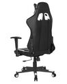 Faux Leather Reclining Office Chair Black with White GAMER_862524