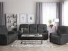 3-istuttava sohva manuaalisesti säädettävä kangas tummanharmaa BERGEN_853927