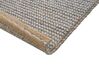 Teppich Wolle grau 140 x 200 cm Kurzflor BANOO_845612