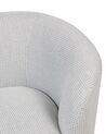 Fotel tapicerowany czarno-biały LOEN _867587