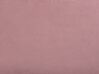 Chaiselongue Samtstoff rosa mit Bettkasten linksseitig MERI_728074