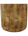 Jarrón decorativo de terracota madera oscura/plateado 50 cm CYRENE_791531