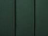 Letto con rete a doghe velluto verde smeraldo e oro 180 x 200 cm MARVILLE_836019