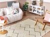 Bavlněný koberec 140 x 200 cm béžový TEZPUR_839275