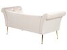 Chaise Lounge velluto beige NANTILLY_883854