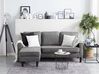 3 Seater Fabric Sofa with Ottoman Light Grey AVESTA_741992