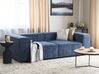 Sofa modułowa 2-osobowa sztruksowa niebieska APRICA_909011