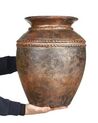 Vase décoratif en terre cuite cuivre vieilli 40 cm PUCHONG_894041