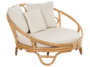 Rattan Garden Daybed Natural ROSSANO