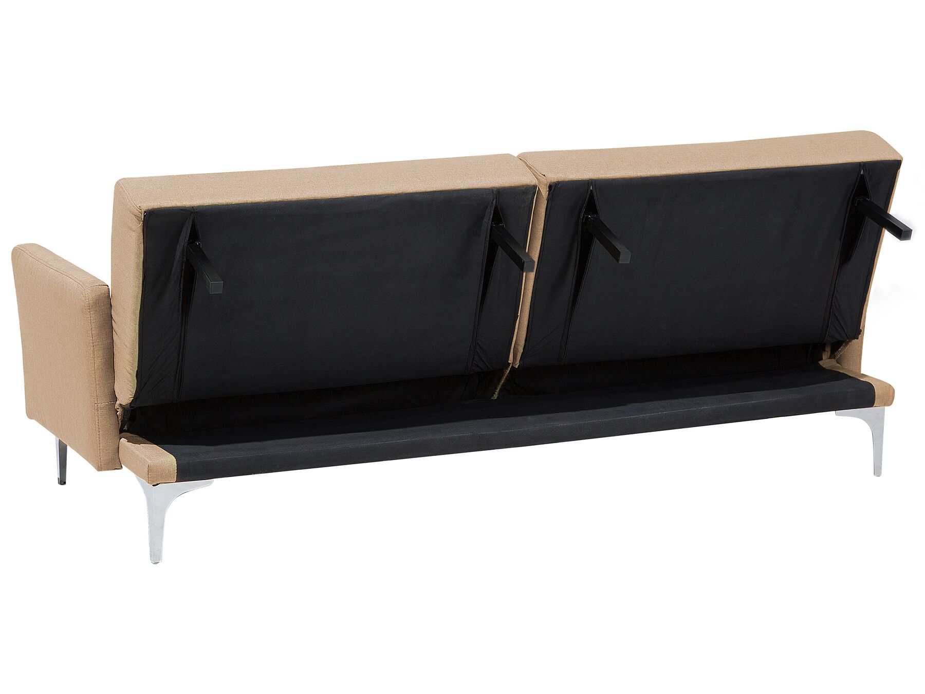 Divano letto moderno 3 posti in tessuto beige LUCAN | Beliani.it