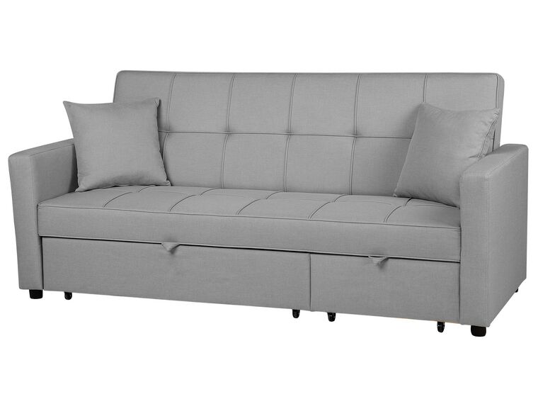 Fabric Sofa Bed Grey GLOMMA Beliani.co.uk