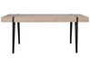 Dining Table 180 x 90 cm Light Wood with Black ADENA_750742