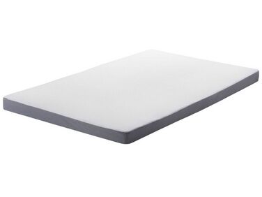 Colchón de poliéster blanco/gris con funda extraíble 80 x 200 cm PICCOLO