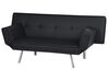 Faux Leather Sofa Bed Black BRISTOL_742896
