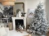 Künstlicher Weihnachtsbaum schneebedeckt 210 cm weiß BASSIE_837605