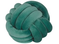 Tummanvihreä samettinen solmutyyny ø 30 cm MALNI Tummanvihreä samettinen solmutyyny ø 30 cm MALNI