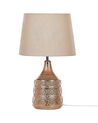 Lámpara de mesa de cerámica beige/marrón dorado 47 cm WARI_877472