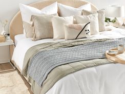 Huopa puuvilla vaaleanharmaa 110 x 180 cm ANAMUR