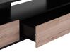 TV-Möbel heller Holzfarbton / schwarz mit 2 Schubladen 150 x 42 x 52 cm SYDNEY_755719