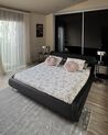 Vodná posteľ z umelej kože 160 x 200 cm čierna AVIGNON_884649