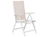 Set of 6 Garden Folding Chairs Beige CATANIA_884036