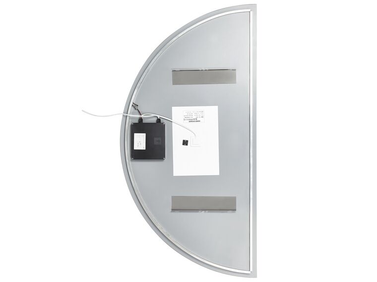 Halbrunder LED Spiegel Mit Entnebelung - 110x77cm, 3 Lichtfarben, Splittersicher