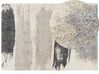 Teppich weiss / grau 160 x 230 cm abstarktes Muster Shaggy MARTUNI_854527