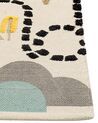 Kinderteppich Baumwolle mehrfarbig 80 x 150 cm abstraktes Muster SAZAK_866825
