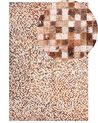 Dywan patchwork skórzany brązowy 160 x 230 cm TORUL_792680