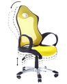 Krzesło biurowe regulowane żółte iCHAIR_754975