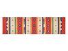 Cotton Kilim Runner Rug 80 x 300 cm Multicolour ALAPARS_869816