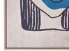 Indrammet lærredsmaleri kvinde 63 x 93 cm flerfarvet TORITTO_891131