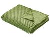 Capa de cobertor pesado em tecido verde 150 x 200 cm CALLISTO_891809